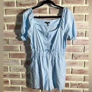 &Merci Light Blue 100% Cotton Romper Size Medium